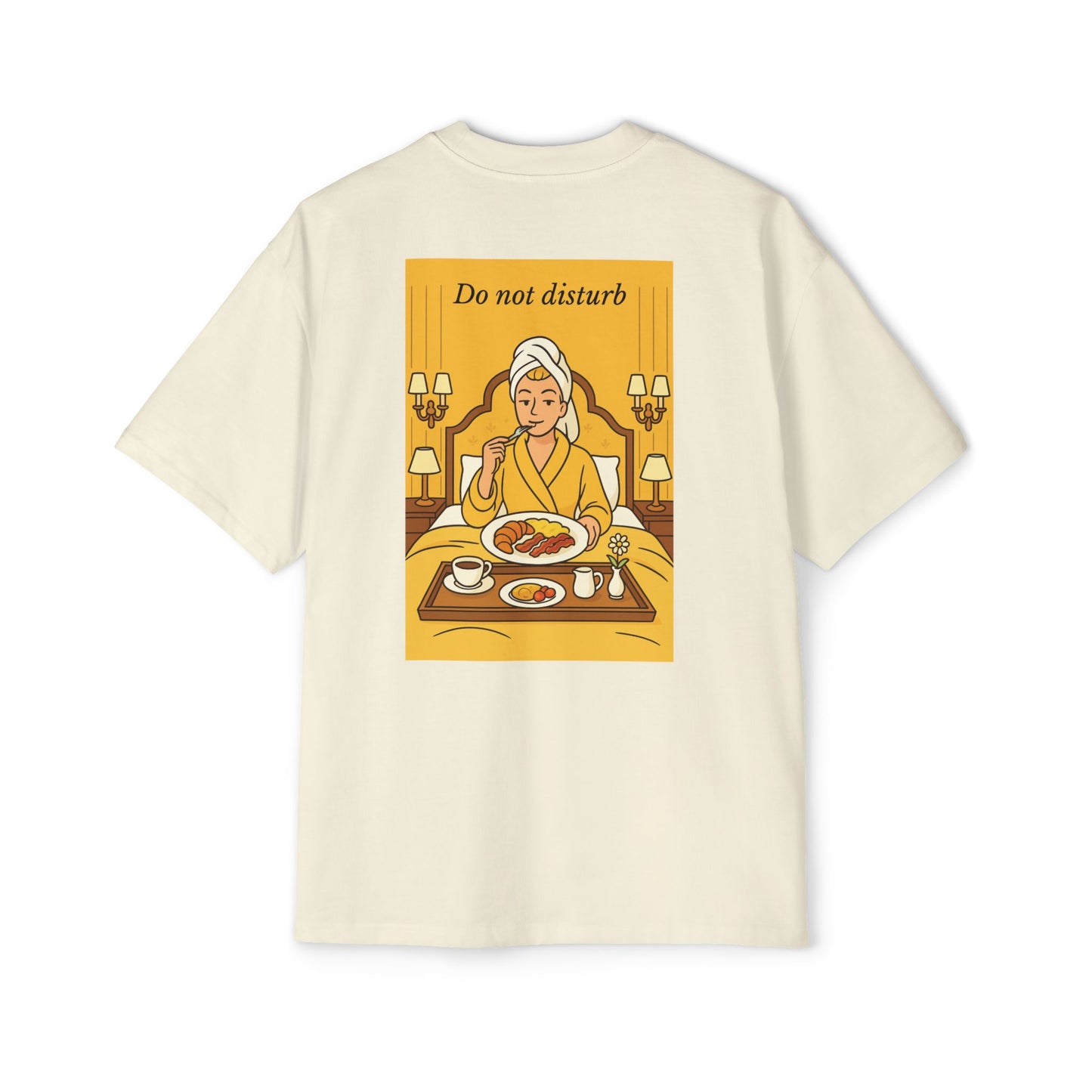 Copy of Do Not Disturb 0 Men's Oversized Tee, Casual Relaxed Shirt, Perfect for Lounging, Gift for Men, Great for Travel and Breakfast Lovers